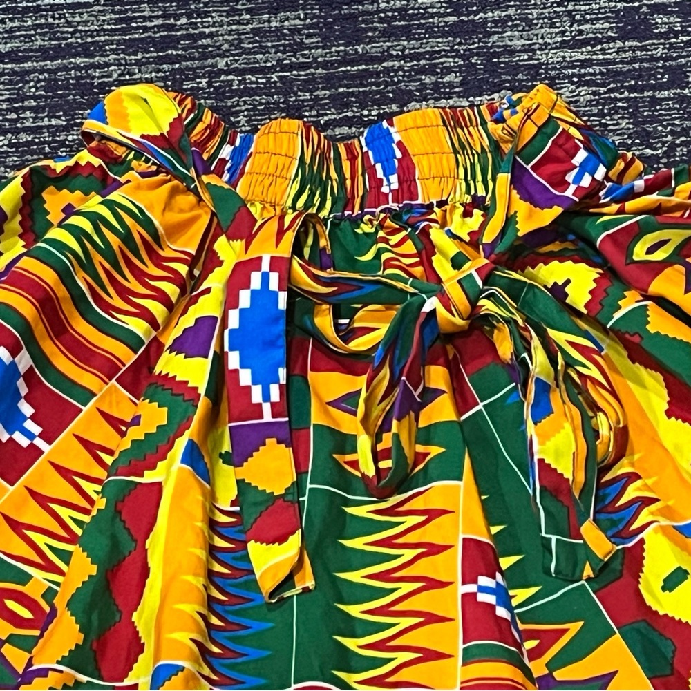 Colorful Geometric Patterned Skirt - Picture 3 of 8
